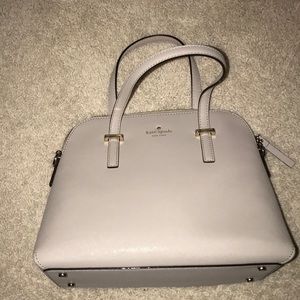 Light grey kate spade purse